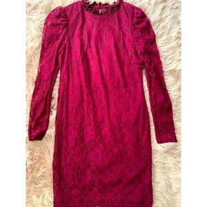 Woman’s flower sheer dress